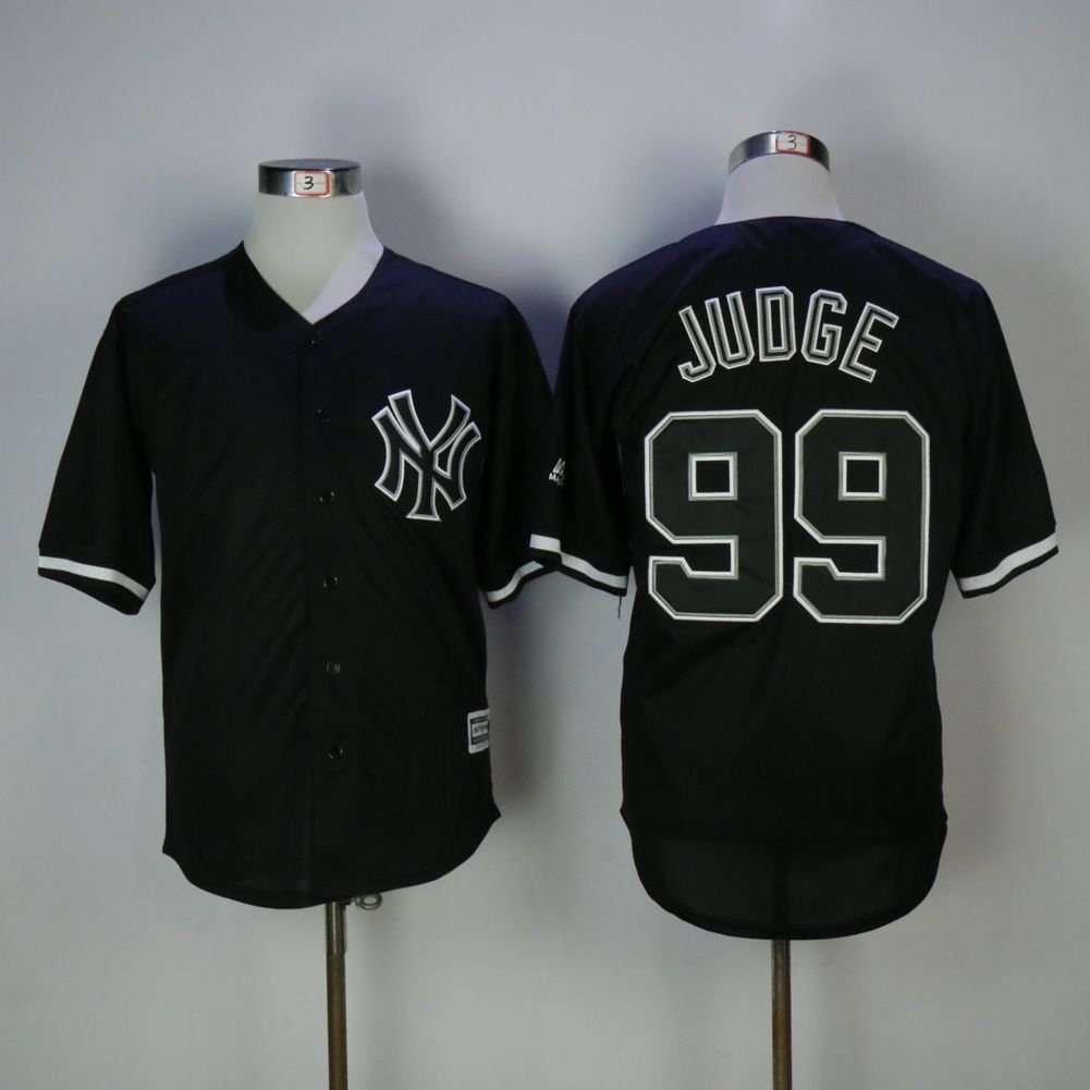 Men New York Yankees 99 Judge Black MLB Jerseys